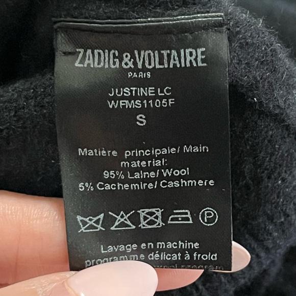 Zadig & Voltaire Justine shoulder button sweater Small - Picture 6 of 9